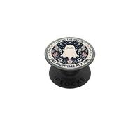 Spooky Ghost Dark Humor Living The Dream Bookish Reading PopSockets Adhesive PopGrip