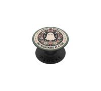 Spooky Ghost Dark Humor Living The Dream Bookish Reading PopSockets Adhesive PopGrip