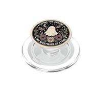 Spooky Ghost Dark Humor Living The Dream Bookish Reading PopSockets PopGrip for MagSafe