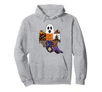 Spooky Ghost Halloween Pumpkin Fall Autumn Season Women Girl Pullover Hoodie