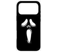 Spooky Ghost Simple Halloween Screaming Face Costume Case for iPhone 17 Pro Max