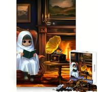 Spooky Ghost Soiree 1000 Piece Jigsaw Puzzles for Adults Teenagers Brain Game Mind Calm Exact Cut 50x75cm