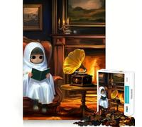 Spooky Ghost Soiree Jigsaw Puzzle for Adults 1000 Pieces Smart Reason Toy Group Joy Smooth Edge Fine Art Piece 38x26cm