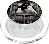 Spooky Ghosts Reading Books Library Bookworm Bookish PopSockets PopGrip for MagSafe