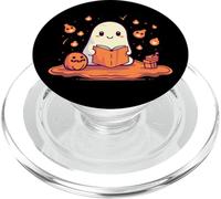 Spooky Ghosts Reads Spirits Books For Boys Girls PopSockets PopGrip for MagSafe iPhone 12, 13, 14 Clear