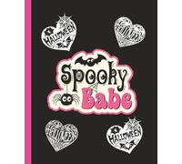 Spooky Girl Vibes: Adorable Halloween Themed Journal/Notebook: Black and Pink Cute and Creepy Composition Notebook, Perfect for School, Home and Office | Wide Ruled | 7.5 x 9.25 | Glossy Cover