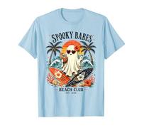 Spooky Girls Beach Crew Ghost Halloween Retro Summerween T-Shirt