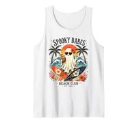 Spooky Girls Beach Crew Ghost Halloween Retro Summerween Tank Top