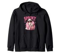 Spooky Glamorous Ghost Zip Hoodie