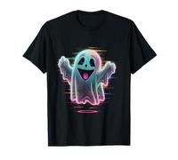 Spooky Glitch Ghost Boo Halloween T-Shirt