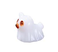 Spooky Glow in The Dark Halloween Dog Figurine | Durable Resin Desktop Ornament for Home Party Decor | Cute Pet Lover Gift, Shelf Decor, | Lightweight Collectible (One Size) (C)