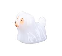 Spooky Glow in The Dark Halloween Dog Figurine | Durable Resin Desktop Ornament for Home Party Decor | Cute Pet Lover Gift, Shelf Decor, | Lightweight Collectible (One Size) (F)