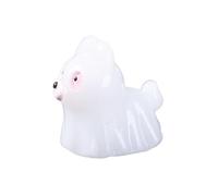 Spooky Glow in The Dark Halloween Dog Figurine | Durable Resin Desktop Ornament for Home Party Decor | Cute Pet Lover Gift, Shelf Decor, | Lightweight Collectible (One Size) (D)
