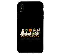 Spooky Goose Gang Halloween, Geese Walking Scary Funny Case for iPhone XS Max