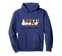 Spooky Goose Gang Halloween, Geese Walking Scary Funny Pullover Hoodie