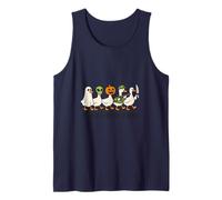 Spooky Goose Gang Halloween, Geese Walking Scary Funny Tank Top