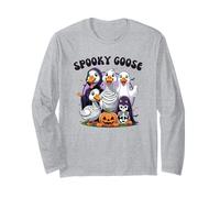 Spooky Goose Honk or Treat Silly Goose Halloween Fun Long Sleeve T-Shirt