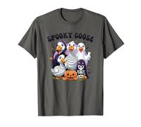 Spooky Goose Honk or Treat Silly Goose Halloween Fun T-Shirt