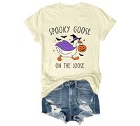 Spooky Goose On The Loose Shirt Halloween Goose T-Shirt