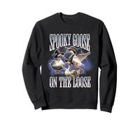 Spooky Goose On The Loose Silly Goose Meme Retro Halloween Sweatshirt