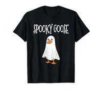 Spooky Goose Silly Goose Ghost Halloween Funny Goosey T-Shirt
