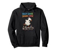 Spooky Goose Spooks Loose Silly Duck Halloween Costume Pullover Hoodie