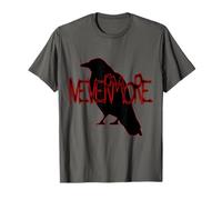 Spooky, Gothic Nevermore Raven Edgar Allan Poe Gift T-Shirt