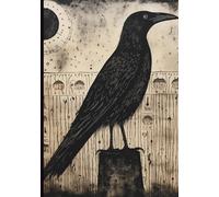 Spooky Gothic Planner, 2025-2026: 18 Months, Weekly + Monthly Datebook, Witchy Illustrations, Moon Phases, Holidays, Journal Paper