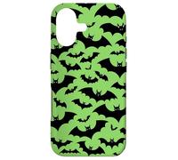 Spooky Green Bats Case for iPhone 17