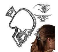 Spooky Hair Clips - Horror Metal Claw for Cool Girl | Decorative Spooky Spider Skeleton Hair Clips for Women Girls Fall Party Cosplay Stage Performance School Outdoor Home