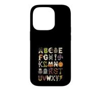 Spooky Halloween Alphabet Abc Teacher Kids Monster Case for iPhone 14 Pro