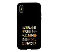 Spooky Halloween Alphabet Abc Teacher Kids Monster Case for iPhone X/XS