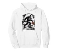 Spooky Halloween Bigfoot Live Your Truth Inspiring Cryptid Pullover Hoodie