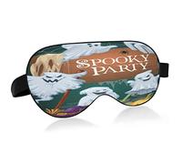 Spooky Halloween Breathable Sleeping Eyes Mask, Cool Feeling Eye Sleep Cover for Summer Rest, Elastic Contoured Blindfold for Women & Men Travel