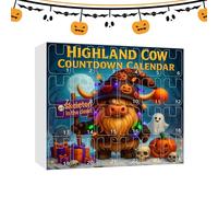 Spooky Halloween Calendar - Gnome Display Countdown, Acrylic Wall Calendar | 24 Days Halloween Hanging Ornament Set, Fun Decorative Countdown Keepsake For Daughter Girls Boys Son Sister Wife