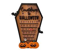 Spooky Halloween Countdown Calendar CoffinShaped Decor with DIY Bat and Chicken Ornaments for a Fun Halloween Countdown
