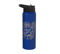 Spooky Halloween Cryptid Pug Monster Mash Stainless Steel Insulated Water Bottle