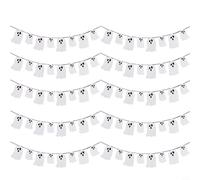 Spooky Halloween Decorations Glittery Bunting Banner For Haunted Houses Doorways, Paper Construction For Long Lasting Use