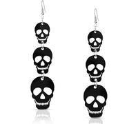 Spooky Halloween Earrings for Women Bat Ghost Pumpkin Skull Spider Earrings Dangle Drop Gothic Halloween Jewelry Gifts for Holiday Costume Party, One Size, Acrylic, No Gemstone