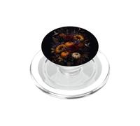 Spooky Halloween Floral Pumpkin Witchy Autumn Aesthetic PopSockets PopGrip for MagSafe
