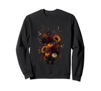Spooky Halloween Floral Pumpkin Witchy Autumn Aesthetic Sweatshirt