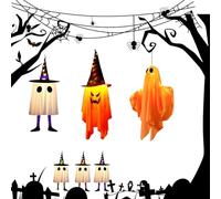Spooky Halloween Light Decorations The Band Ghost Halloween Ornaments Tree Decoration Cute Ghost Outdoor Decor Eye Balls Outdoor Green Lights Goth Gifts Day of The Dead Ornaments Eye Balls