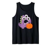Spooky Halloween Monster Dino Fun Tank Top