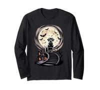 Spooky Halloween Moon Labrador Retriever Lab Labradors Labby Long Sleeve T-Shirt