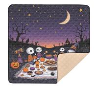 Spooky Halloween Stargazing Party Soft Thick Baby Play Mat for Floor Non-Toxic Activity Entertainment Mat for Baby Toddler Infant, 50'' x 50''