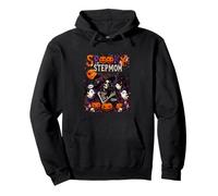 Spooky Halloween Stepmom Horror Skeleton As Witch Boo Ghost Pullover Hoodie