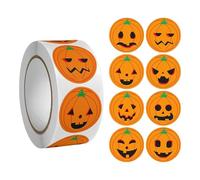 Spooky Halloween Stickers - Cartoon Party Favor Decoration, Easy Peel SMOTH Finish, Compact Roll Packaging, Fun Crafting Supplies | Colorful Sticker Set with unque Patterns for Holiday Classroom