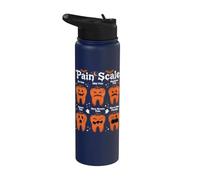 Spooky Halloween Tooth Dental Assistant Halloween Dentist Stainless Steel Insulated Water Bottle
