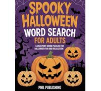 Spooky Halloween Word Search for Adults: Large Print Word Puzzles for Halloween Fun And Relaxation