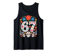 Spooky Haunted by 67 Meme Number Design Day of The Dead Tank Top